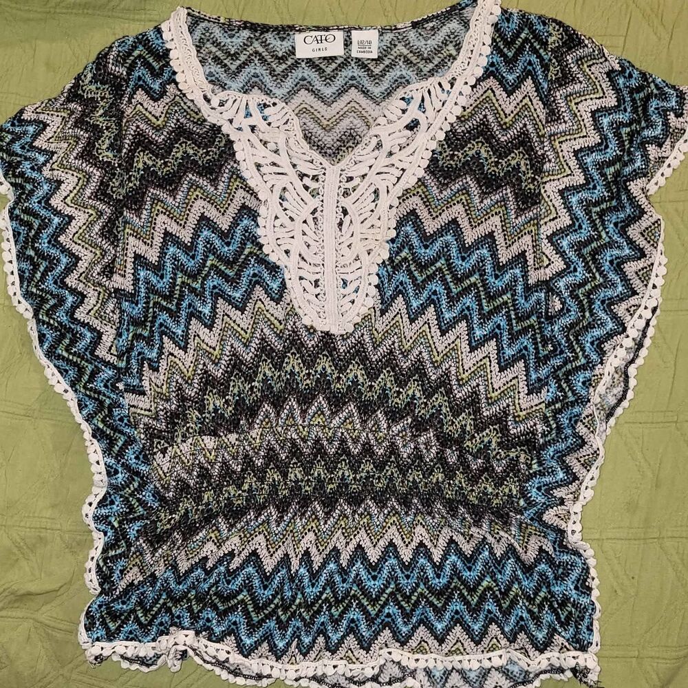 Cato girl's sleeveless top size large (N97)